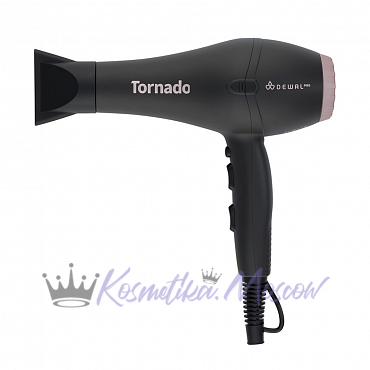 Фен DEWAL PRO TORNADO, серый, 2300Вт, ионизация, 2 насадки