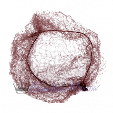 Сеточка DEWAL для прически, темно - коричневая 2 шт/уп