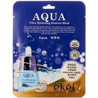 EKEL Тканевая маска для лица ультраувлажняющая Aqua Ultra Hydrating Essence Mask 25 мл