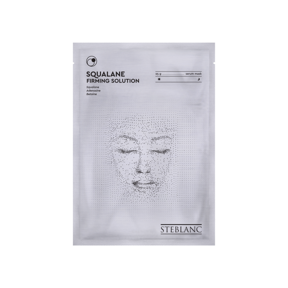 STEBLANC ТКАНЕВАЯ МАСКА СЫВОРОТКА ДЛЯ ЛИЦА УКРЕПЛЯЮЩАЯ СО СКВАЛАНОМ SQUALANE FIRMING SOLUTION SERUM