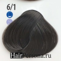 6/1 Крем-краска Sens De Luxe, темно-русый пепельный