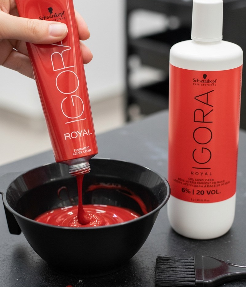 фирменная бутылочка с лосьоном-окислителем Igora Royal